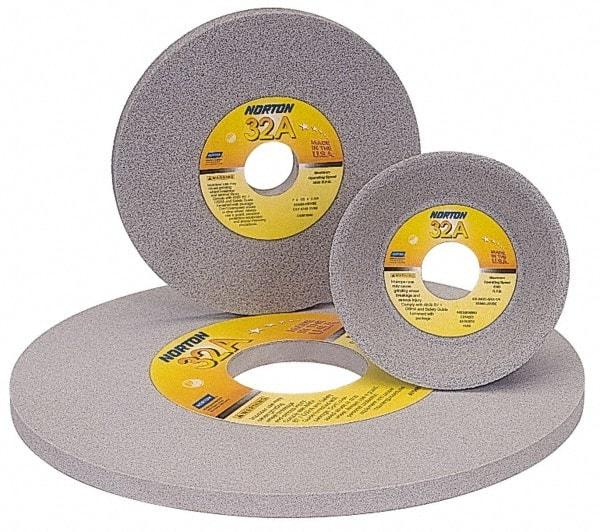 Norton - 10" Diam x 1-1/4" Hole x 1" Thick, K Hardness, 60 Grit Surface Grinding Wheel - Aluminum Oxide, Type 1, Medium Grade, 2,485 Max RPM, Vitrified Bond, No Recess - Americas Industrial Supply