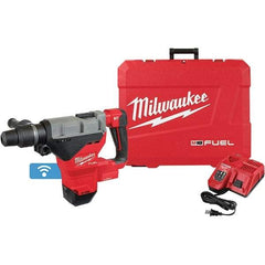 Milwaukee Tool - 18 Volt 1-3/4" SDS Max Chuck Cordless Rotary Hammer - 2900 BPM, 380 RPM, Reversible - Americas Industrial Supply