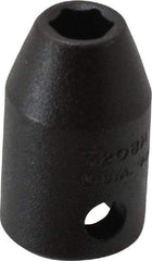 Proto - 3/8" Drive 1/4" Standard Impact Socket - 6 Points, 1-3/32" OAL - Americas Industrial Supply