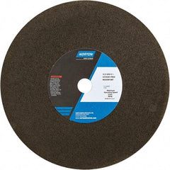Norton - 12" Aluminum Oxide Cutoff Wheel - 3/32" Thick, 1" Arbor - Americas Industrial Supply