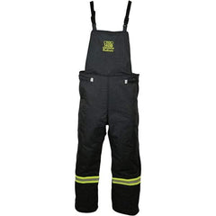 Oberon - Size 2XL, Black, Zippered with Flap, Arc Flash Bib Overall - 50" Chest, Aramid - Americas Industrial Supply