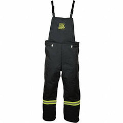 Oberon - Size M, Black, Zippered with Flap, Arc Flash Bib Overall - 39" Chest, Aramid - Americas Industrial Supply