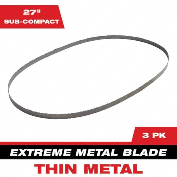 Milwaukee Tool - 27" x 0.8" x 0.02" 12-14 TPI Bi-Metal Portable Band Saw Blade - Americas Industrial Supply