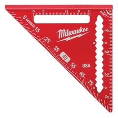 Milwaukee Tool - Rafter Squares Type: Rafter Square Blade Length (Inch): 4-1/2 - Americas Industrial Supply