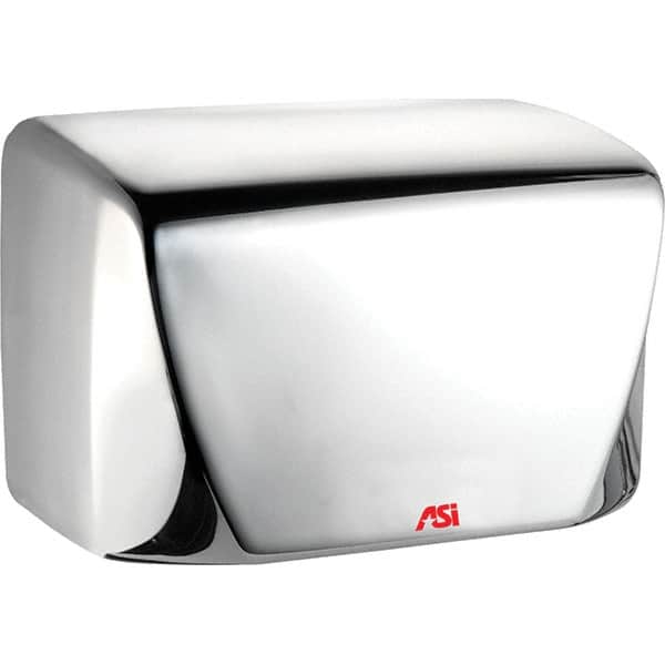 ASI-American Specialties, Inc. - 1000 Watt Satin Stainless Steel Finish Electric Hand Dryer - 110/120 Volts, 10.4 Amps, 9-25/32" Wide x 6-5/8" High x 5-13/32" Deep - Americas Industrial Supply