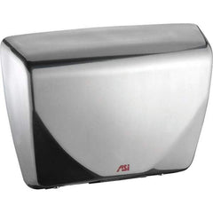 ASI-American Specialties, Inc. - 2200 Watt Satin Stainless Steel Finish Electric Hand Dryer - 100-240 Volts, 18.3 Amps, 14-7/16" Wide x 10-13/16" High x 3-15/16" Deep - Americas Industrial Supply