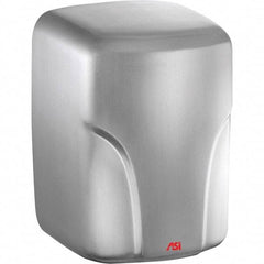 ASI-American Specialties, Inc. - 1600 Watt Satin Stainless Steel Finish Electric Hand Dryer - 110/120 Volts, 14.6 Amps, 8-1/16" Wide x 11-19/64" High x 7-5/64" Deep - Americas Industrial Supply