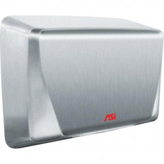 ASI-American Specialties, Inc. - 1000 Watt Satin Stainless Steel Finish Electric Hand Dryer - 208-240 Volts, 5.2 Amps, 10-5/8" Wide x 8-15/32" High x 4" Deep - Americas Industrial Supply