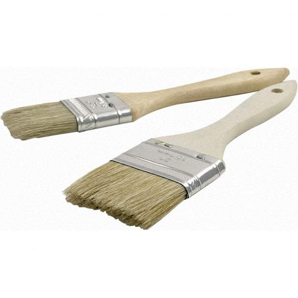 Brush Research Mfg. - 1" Flat Hog General Purpose Paint Brush - 1-5/8" Bristle Length, 6" Wood Beavertail Handle - Americas Industrial Supply