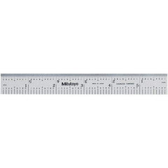 Mitutoyo - Steel Rules Length (Inch): 6 Length (mm): 150.00 - Americas Industrial Supply