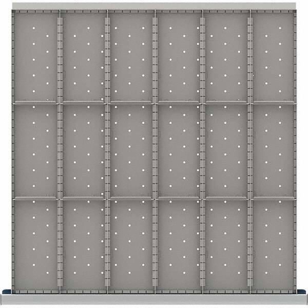 LISTA - 18-Compartment Drawer Divider Layout for 3.15" High Drawers - Americas Industrial Supply