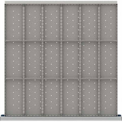 LISTA - 18-Compartment Drawer Divider Layout for 3.15" High Drawers - Americas Industrial Supply
