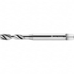 Walter-Prototyp - Metric 2 Flute 2B Semi-Bottoming Spiral Flute Tap - High Speed Steel, Bright Finish, 70mm OAL, Right Hand Flute, Right Hand Thread - Exact Industrial Supply