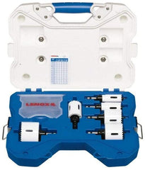 Lenox - 26 Piece, 3/4" to 2-1/2" Saw Diam, Electrician's Hole Saw Kit - Bi-Metal, Includes 6 Hole Saws - Americas Industrial Supply