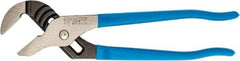 Channellock - 10" OAL, 2" Max Capacity, 7 Position Tongue & Groove Pliers - Smooth Jaws, Smooth Head, Plastic Dipped Handles - Americas Industrial Supply