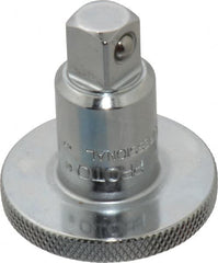 Proto - 3/8" Drive Round Head Ratchet Spinner - Chrome Finish, 1-1/2" OAL, Knurled Head - Americas Industrial Supply