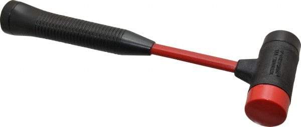 Proto - 7/8 Lb Head 1-1/2" Face Steel Soft Face Hammer with Tips Hammer - 12-1/2" OAL, Fiberglass Handle - Americas Industrial Supply