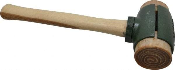 Garland - 6-1/2 Lb Head 2-3/4" Face Rawhide Split Head Hammer - Wood Handle - Americas Industrial Supply