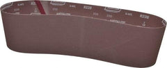 Norton - 6" Wide x 48" OAL, 220 Grit, Aluminum Oxide Abrasive Belt - Aluminum Oxide, Very Fine, Coated, X Weighted Cloth Backing, Series R228 - Americas Industrial Supply