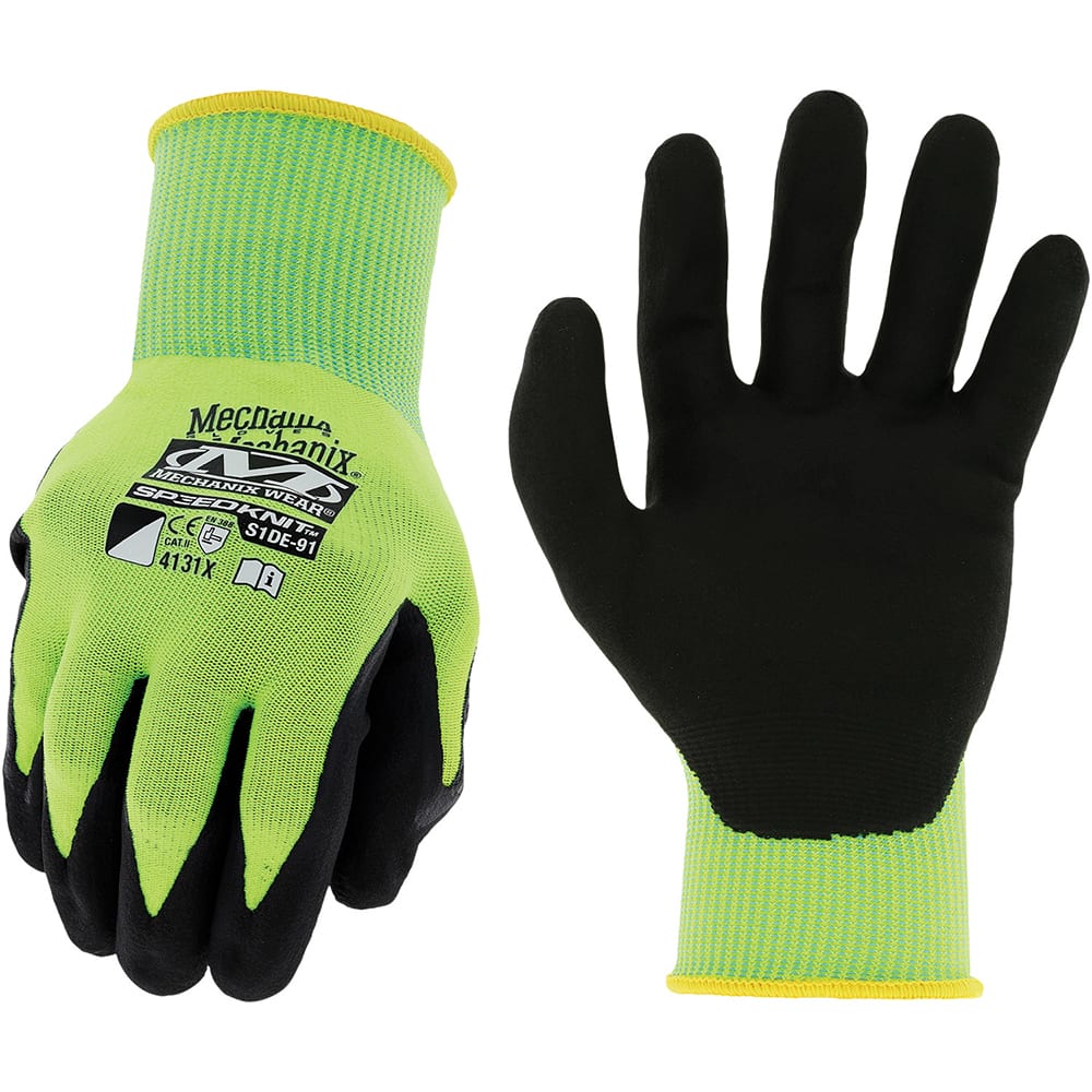 Mechanix Wear - Size XL (10) Nitrile Coated Nylon High Visibility Work Gloves - Americas Industrial Supply