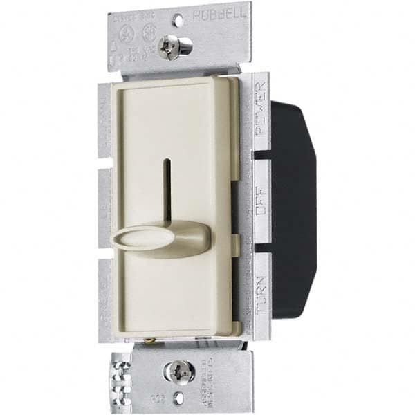 Hubbell Wiring Device-Kellems - 1 Pole, 120 VAC, 5 Amp, Residential Grade Slide Switch Dimmer Switch - Americas Industrial Supply