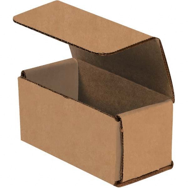 Made in USA - Pack of (50), 2" Wide x 4" Long x 2" High Corrugated Shipping Boxes - Americas Industrial Supply