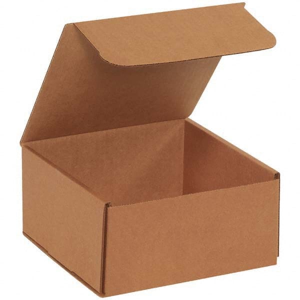 Made in USA - Pack of (50), 8" Wide x 8" Long x 4" High Corrugated Shipping Boxes - Americas Industrial Supply