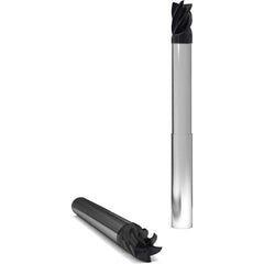 GWS - 3/8" Diam 5 Flute Solid Carbide 0.09" Corner Radius End Mill - Americas Industrial Supply