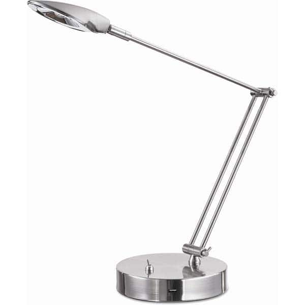 ALERA - Task Lights Fixture Type: Desk Color: Brushed Nickel - Americas Industrial Supply