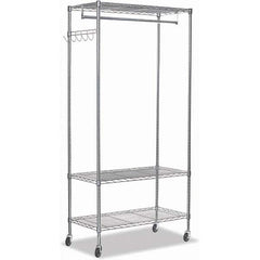 ALERA - Coat Racks, Hooks & Shelving Type: Garment Rack Number of Hooks: 5 - Americas Industrial Supply