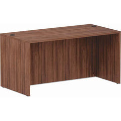 ALERA - Office Desks Type: Straight Front Desk Shell Color: Modern Walnut - Americas Industrial Supply