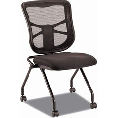 ALERA - Folding Chairs Material: Fabric Color: Black - Americas Industrial Supply