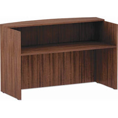 ALERA - Office Desks Type: Reception Desk Counter Color: Modern Walnut - Americas Industrial Supply