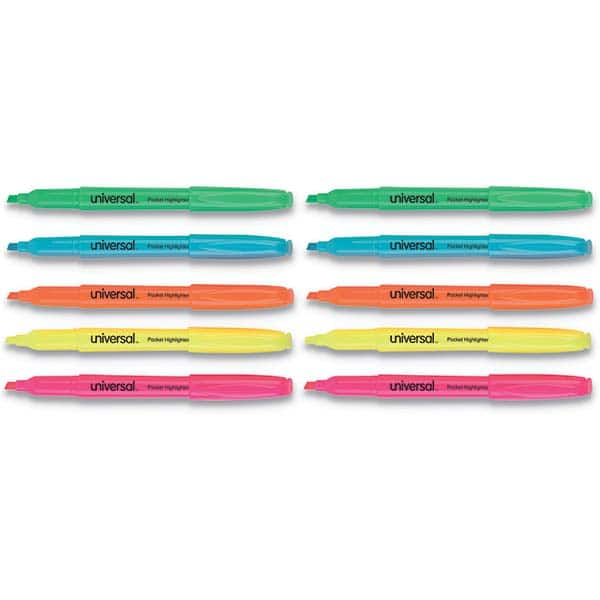 UNIVERSAL - Markers & Paintsticks Type: Highlighters Color: Assorted - Americas Industrial Supply