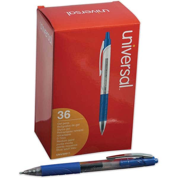 UNIVERSAL - Pens & Pencils Type: Comfort Grip Stick Pen Color: Blue - Americas Industrial Supply