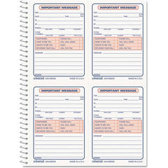 UNIVERSAL - Note Pads, Writing Pads & Notebooks Writing Pads & Notebook Type: Telephone Message Book Size: 5-1/2 x 3-3/16 - Americas Industrial Supply