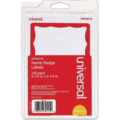 UNIVERSAL - Labels, Ribbons & Tapes Type: Badges Color: White/Red - Americas Industrial Supply