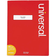 UNIVERSAL - Labels, Ribbons & Tapes Type: Multipurpose Color: White - Americas Industrial Supply