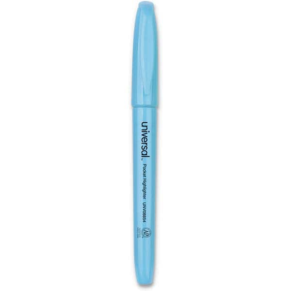 UNIVERSAL - Markers & Paintsticks Type: Highlighters Color: Fluorescent Blue - Americas Industrial Supply