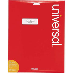 UNIVERSAL - Labels, Ribbons & Tapes Type: Multipurpose Color: White - Americas Industrial Supply