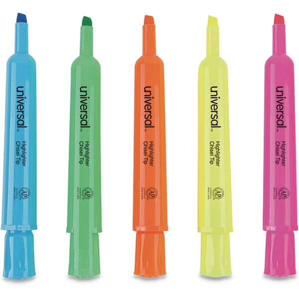 UNIVERSAL - Markers & Paintsticks Type: Highlighters Color: Assorted - Americas Industrial Supply