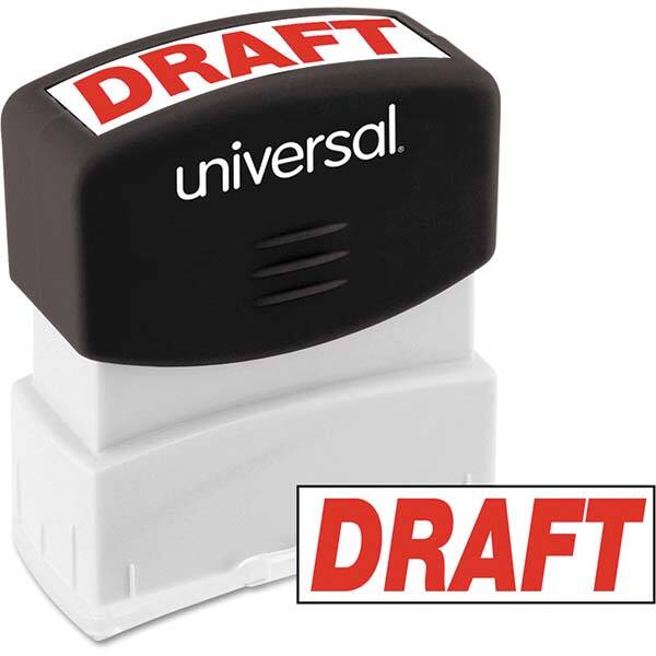 UNIVERSAL - Pre-inked Stock Stamps Type: Message Message: DRAFT - Americas Industrial Supply