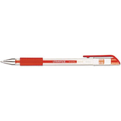 UNIVERSAL - Pens & Pencils Type: Comfort Grip Stick Pen Color: Red - Americas Industrial Supply