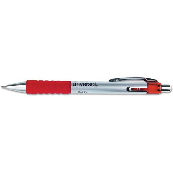 UNIVERSAL - Pens & Pencils Type: Comfort Grip Retractable Pen Color: Red - Americas Industrial Supply