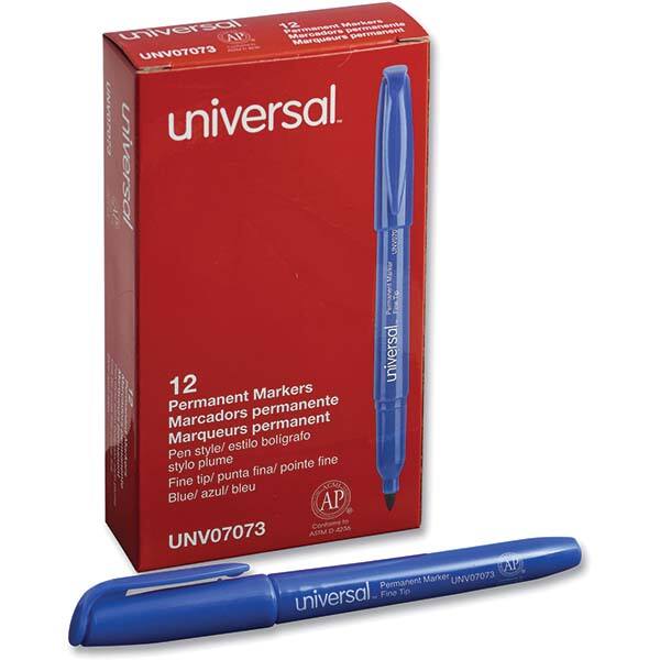 UNIVERSAL - Markers & Paintsticks Type: Permanent Color: Blue - Americas Industrial Supply