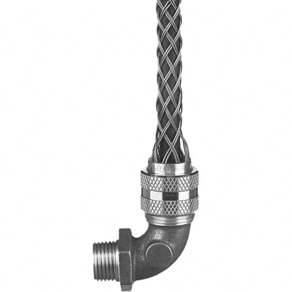 Hubbell Wiring Device-Kellems - 0.37 to 0.5" Liquidtight Elbow Strain Relief Cord Grip - Americas Industrial Supply