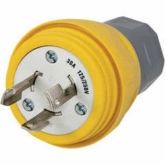 Hubbell Wiring Device-Kellems - 125/250 VAC 30A NonNEMA Industrial Twist Lock Plug - Americas Industrial Supply