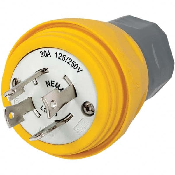 Hubbell Wiring Device-Kellems - 125V 30A NEMA L14-30P Industrial Twist Lock Plug - Americas Industrial Supply