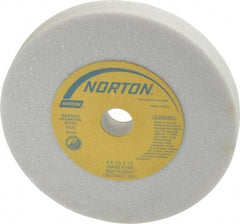 Norton - 60 Grit Aluminum Oxide Type 1 Internal Grinding Wheel - 4" Diam x 1/2" Hole x 1/2" Thick, 8,120 Max RPM, Type 1 Medium Grade, K Hardness, Vitrified Bond, One-Side Recess - Americas Industrial Supply