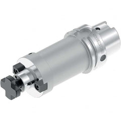 Shell Mill Holder: HSK100A, Taper Shank 117mm Projection Flange to Nose End, 38mm Nose Diam